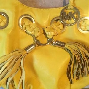 Michael Kors Yellow Hobo Bag